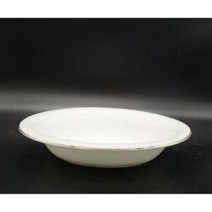 WEDGEWOOD Petal Lattice Ecru 9-3/4"x7-3/4"x2" Oval Vegetable Serving Bowl‎ White